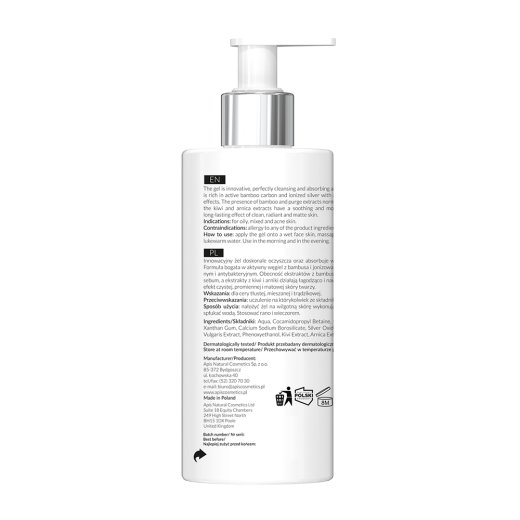 1000px__0000_1_ HOME TERAPIS Oczyszczający żel do mycia twarzy 300 ml 04.25 tyl