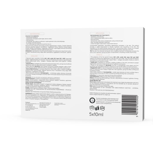 Biostymulujące ampułki opakowanie tył