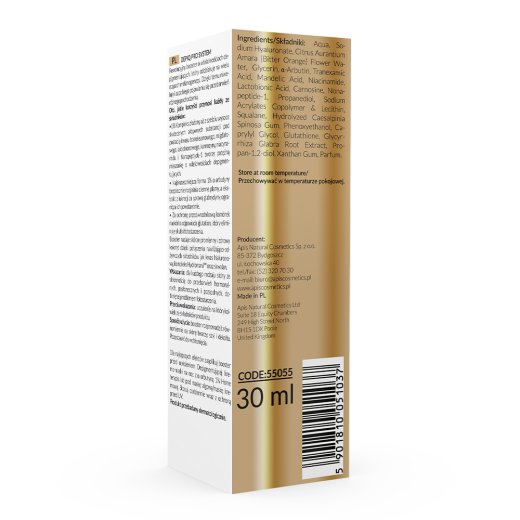 HOME TERAPIS Depigmentujący booster opakowanie tył