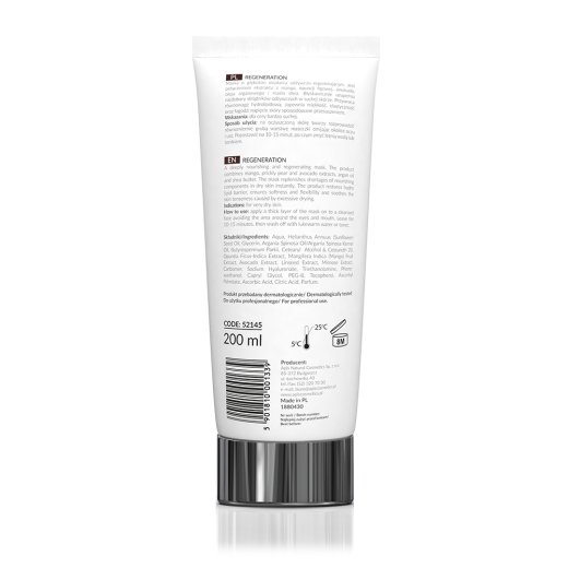 Maska regenerująca z olejem arganowym i masłem shea / 200 ml tył