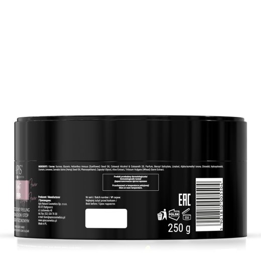 NIGHT FEVER Oczyszczający peeling 250 g tył