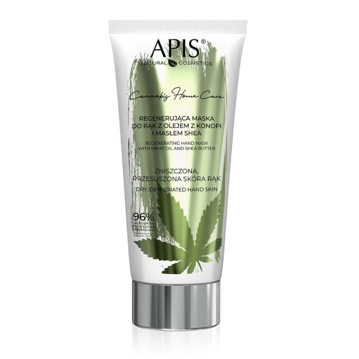 Regenerująca maska do rąk z olejem z konopi przód