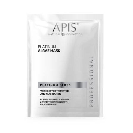 PLATINUM GLOSS Platynowa maska algowa z tripeptydem miedziowym i niacynamidem / 20g