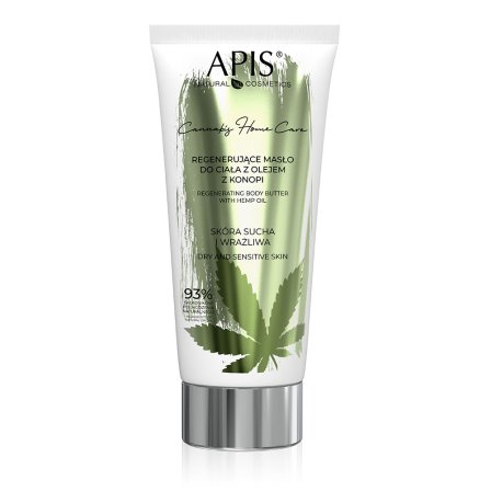 Regenerujące masło do ciała z olejem z konopi przód